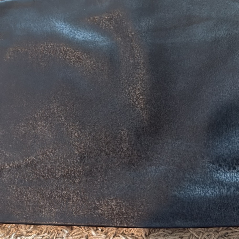 NWT-Susana Monaco Black Faux Leather cropped tube Top - Picture 2 of 3